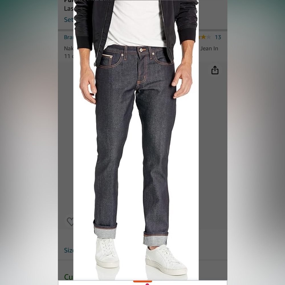 Naked & Famous Denim Men's Weird Guy Tapered Fit Jean In 11-Oz Stretch Selvedge